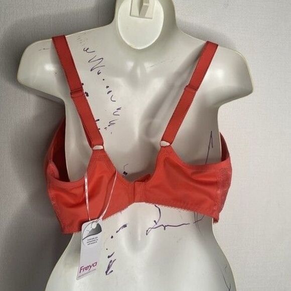 NWT Freya Signature Moulded Spacer Full Coverage Bra Women Size 34J Red Chilli - Picture 9 of 11
